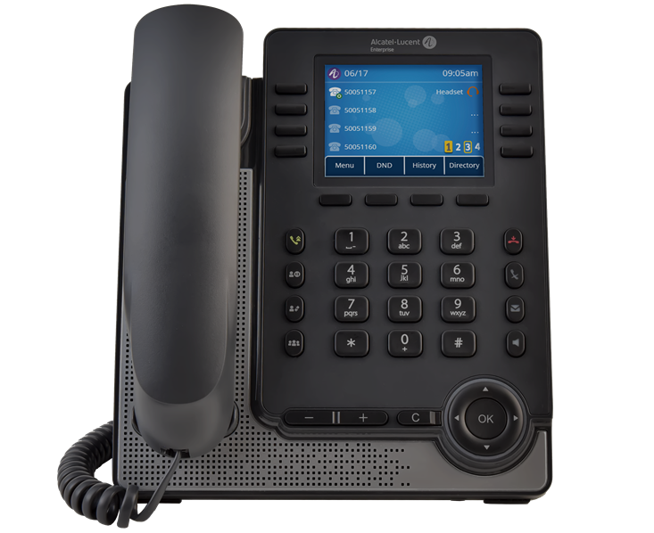 ALE / Myriad M7 - Téléphone SIP haut de gamme avec écran couleur - 2 ports RJ45 gigabit, 2 ports USB, Connexion Bluetooth