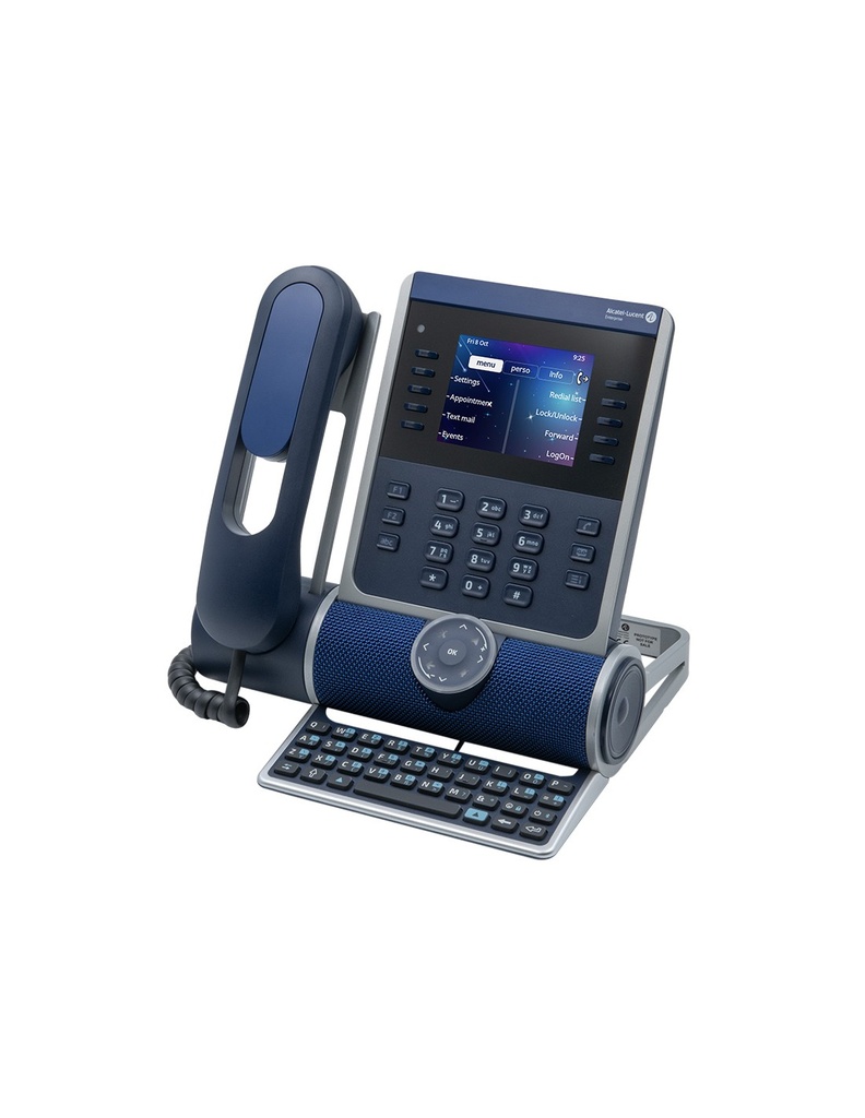 Kit de personnalisation Alcatel ALE 500 400 et 300 – Coque combiné – Bleu foncé